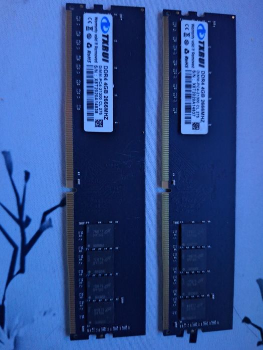 ОЗУ 8гб, 2x4гб, 2666mhz