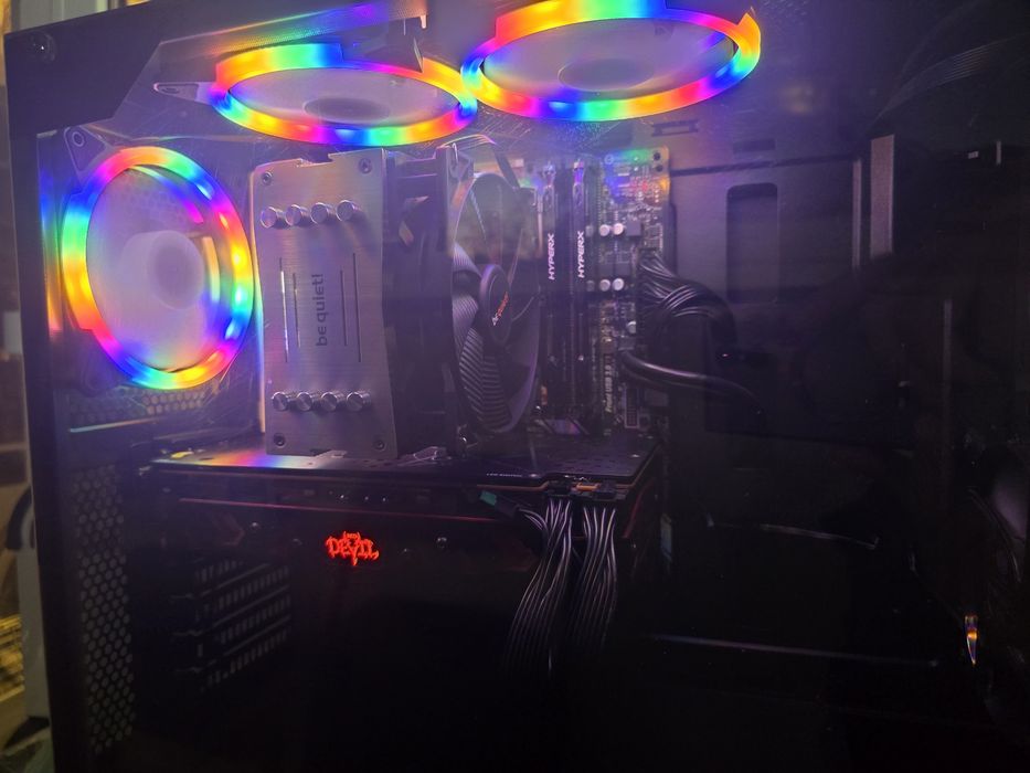 Базов Геймърски компютър i7-7700 I 16gb l rx580 l 256gb nvme