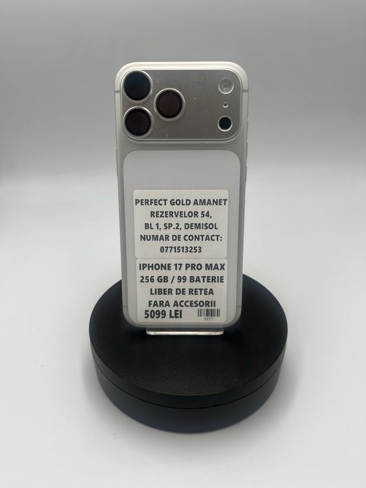 Iphone 17 PRO MAX 256GB 99 Baterie 127 CCA Cod 3877