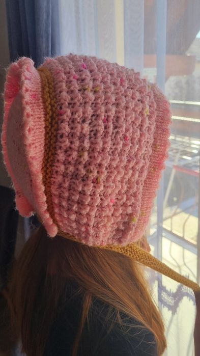 Căciulițe impletite  fetițe 3-6 ani