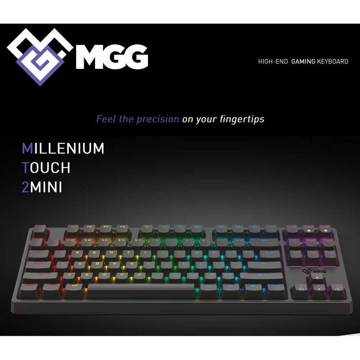 Tastatură Mecanică MGG Gaming RGB Red Switch TKL UK Layout