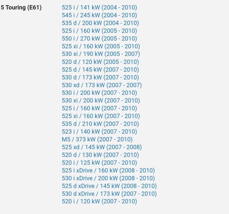 Set Faruri BMW Seria 5 E60 Angel Eyes (2003-2007) LCI Design
