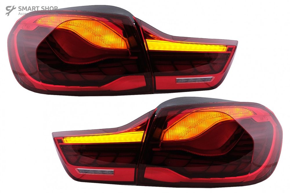 Stopuri OLED BMW Seria 4 F32 F33 F36 M4 F82 F83 (2013-03.2019) Rosu cu