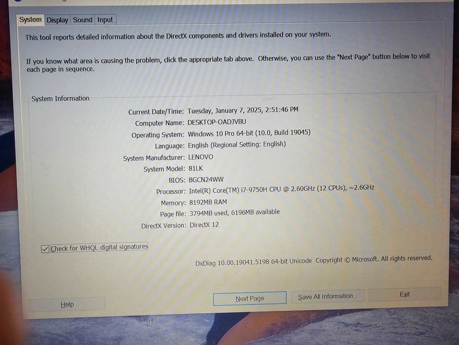 Lenovo IdeaPad L340 15IRH GAMING I7 - 9750h , 8gb ram , Gtx 1050