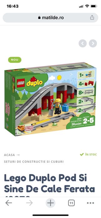 Set sine tren lego duplo + set duplo thomas &friends