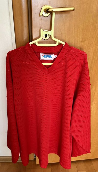 Tricou Antrenament Hochei Alpha Sportswear – Mărimea XL (Senior), Roșu