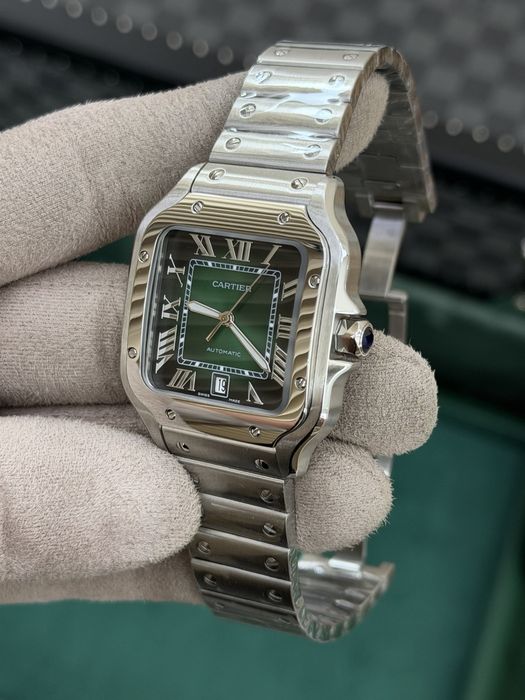 Cartier Santos Large Green Dial
