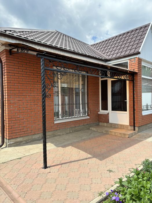 Козырек над входом навес ферма