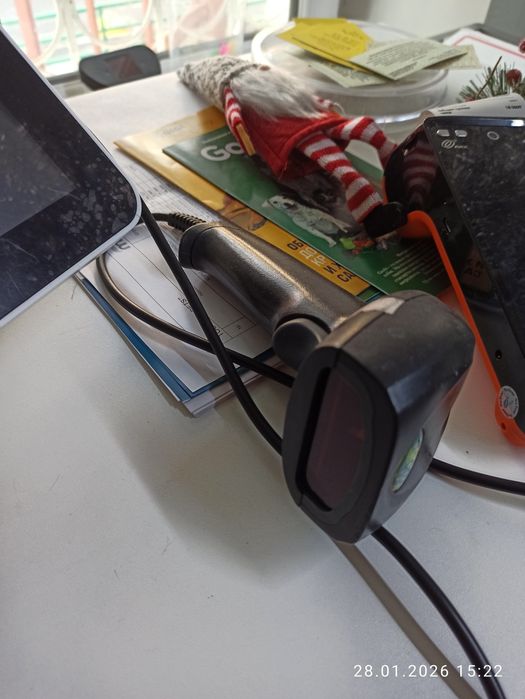 Pos терминал, термо принтер, сканер штрих кодов.