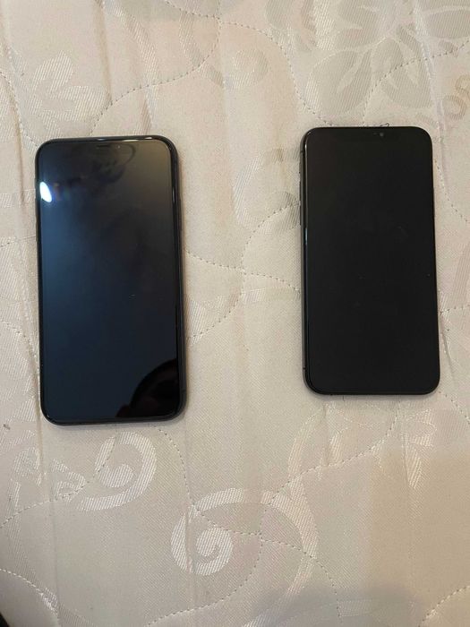 Lot 2 telefoane Apple: iPhone 11 + iPhone XS defecte, pentru piese