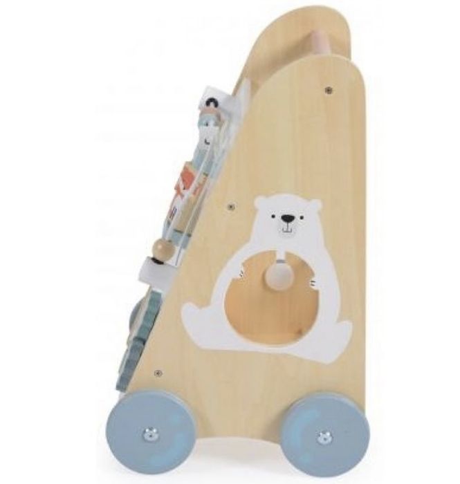 Antemergator bebe din lemn Moni Toys