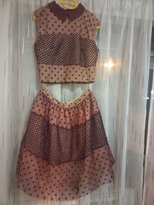 Rochie midi eleganta din doua piese