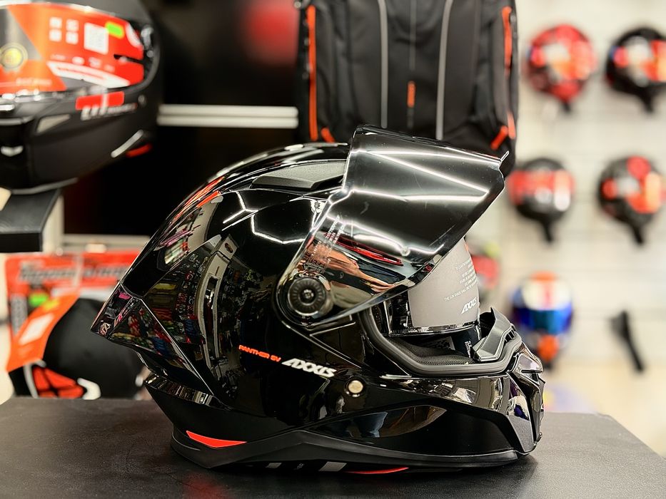 Casca Moto Axxis Panther SV NEGRU Lucios