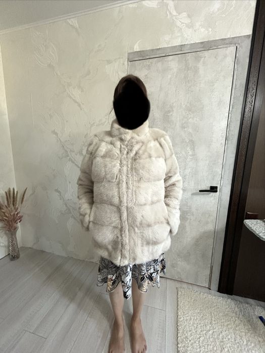Шубa Calomdemi Имитированный Норк