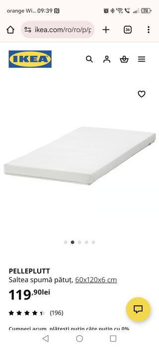 Vând pat bebe vârstă 0-3 ani