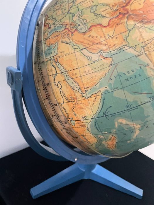 Глобус винтажный времен СССР