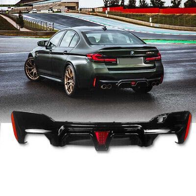 BMW G30 G31 Дифузьор с Лед стоп / Добавка задна броня за БМВ Г30 Г31