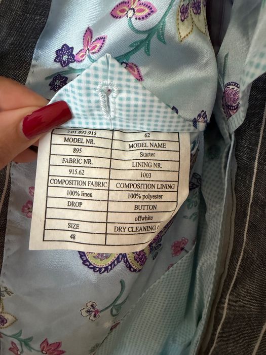 Мъжко  ленено ленено сако British Indigo, размер L/XL