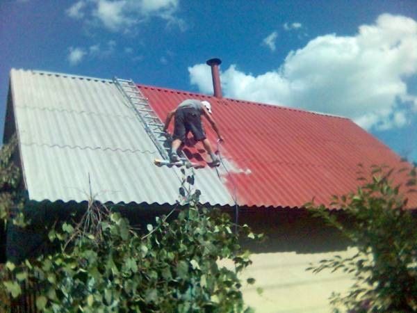 Покраска кришы и евро заборы