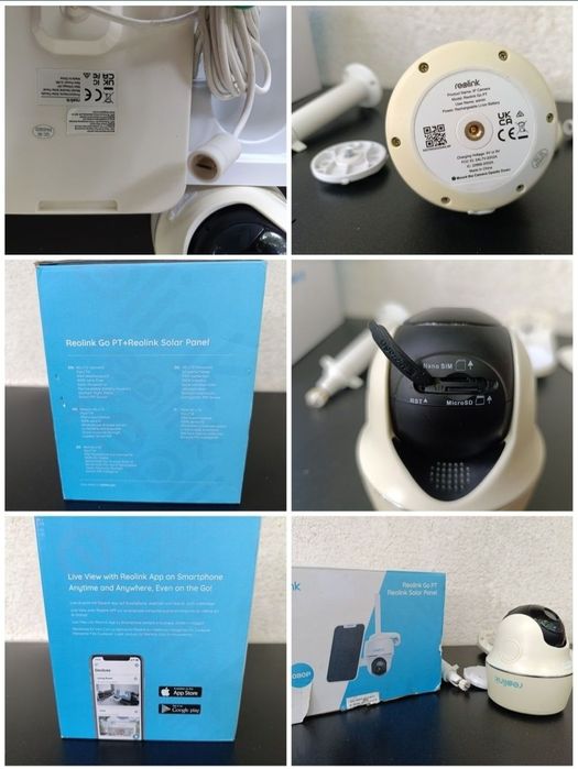 CCTV 4 camere supraveghere wireless Reolink GO PT IP 4G solar panel hd
