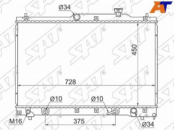 Радиатор Toyota Estima