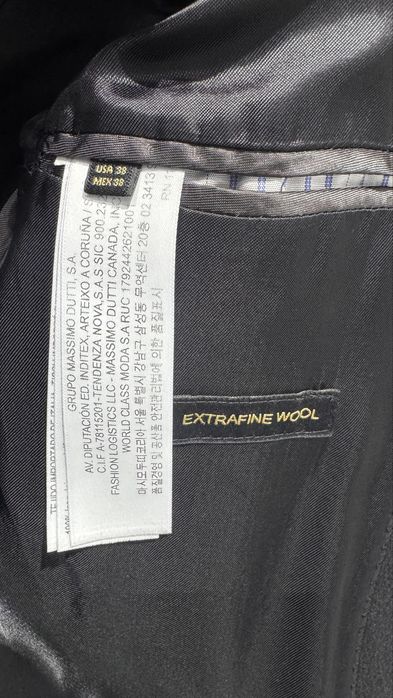 Мужское шерстяное пальто Massimo Dutti