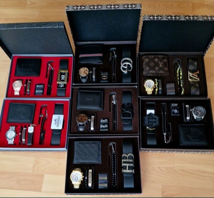 Truse cadou barbati7 piese/cutie,saculet,etichetă