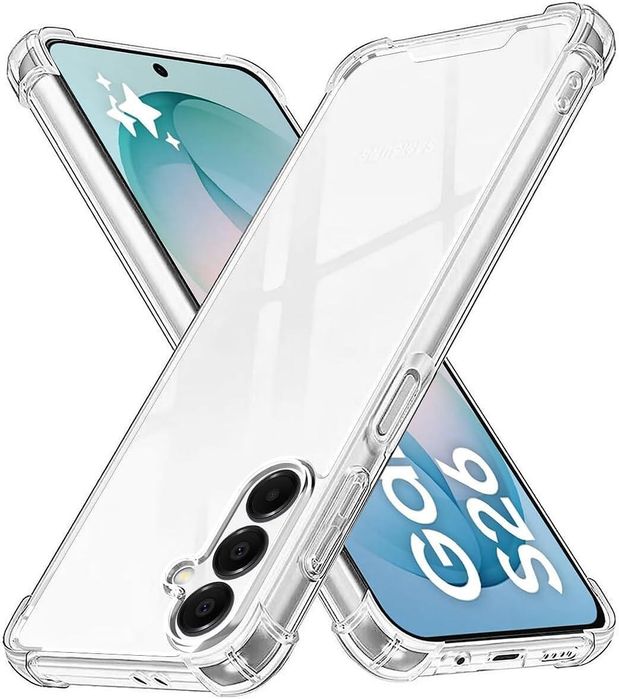 Прозрачен силиконов удароустойчив кейс за samsung galaxy s26+ plus
