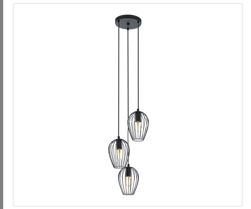 Candelabru / plafoniera / Lustra Newton negru