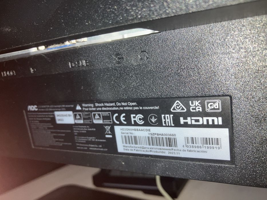 Monitor Gaming AOC 24G2SAE 23.8" FHD / 165Hz / 1ms