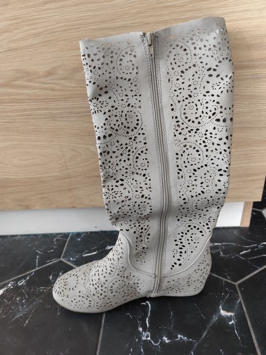 Летни ботуши естествена кожа