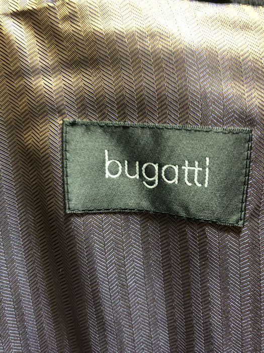 Palton Bugatti, negru, lung