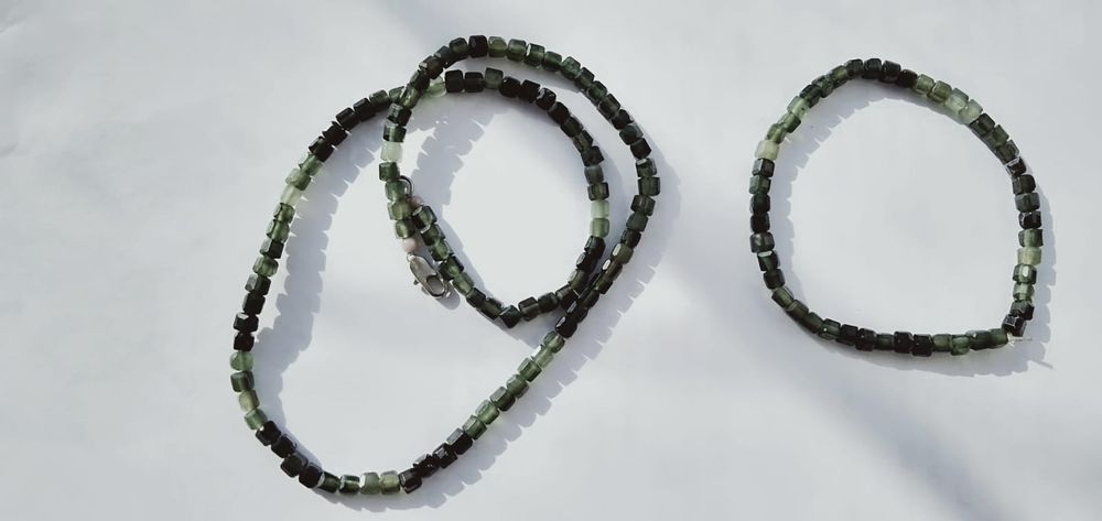 Якутский нефрит бусы и браслет