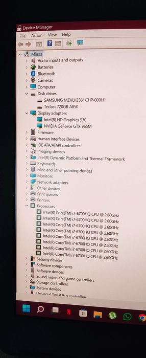 Laptop gaming HP Omen 17', I7 6700, nVidia 965m, 16 GB RAM