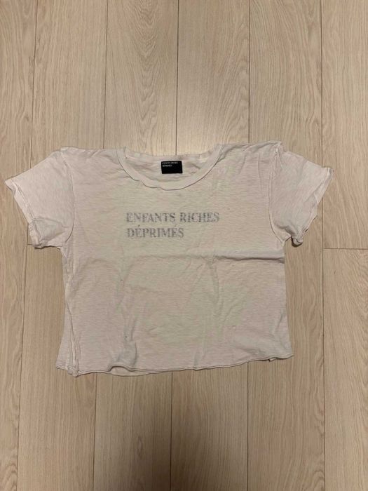 Enfants Riches Déprimés classic faded logo white tee