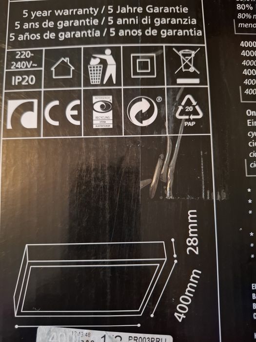 Panou / Plafoniera LED Eglo Fueva 1 (40x40 cm) Nou