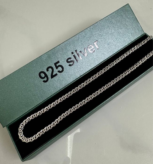 Серебряный шикарный трос Серебро 925. Доставка.