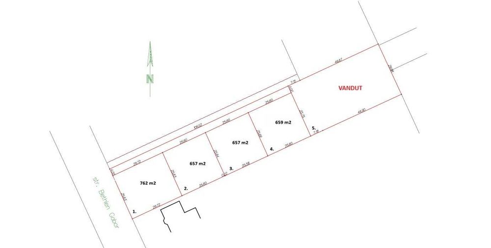 Parcele teren intravilan – Marghita, Str. Bethlem Gabor