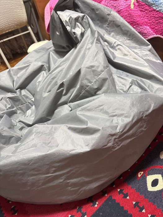 кресло мешок серый