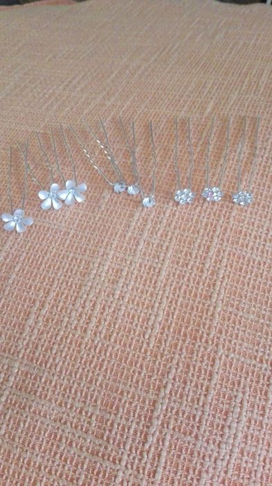 Аксесоари за сватбена /официална прическа (Диадема и обеци, фиби)