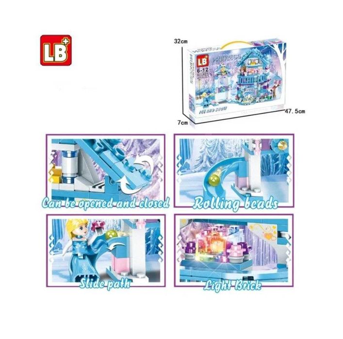 Конструктор Лего Холодное сердце замок Эльзы 411 деталей