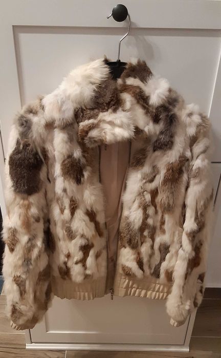 Haină de blană naturală 100% de iepure mărimea L