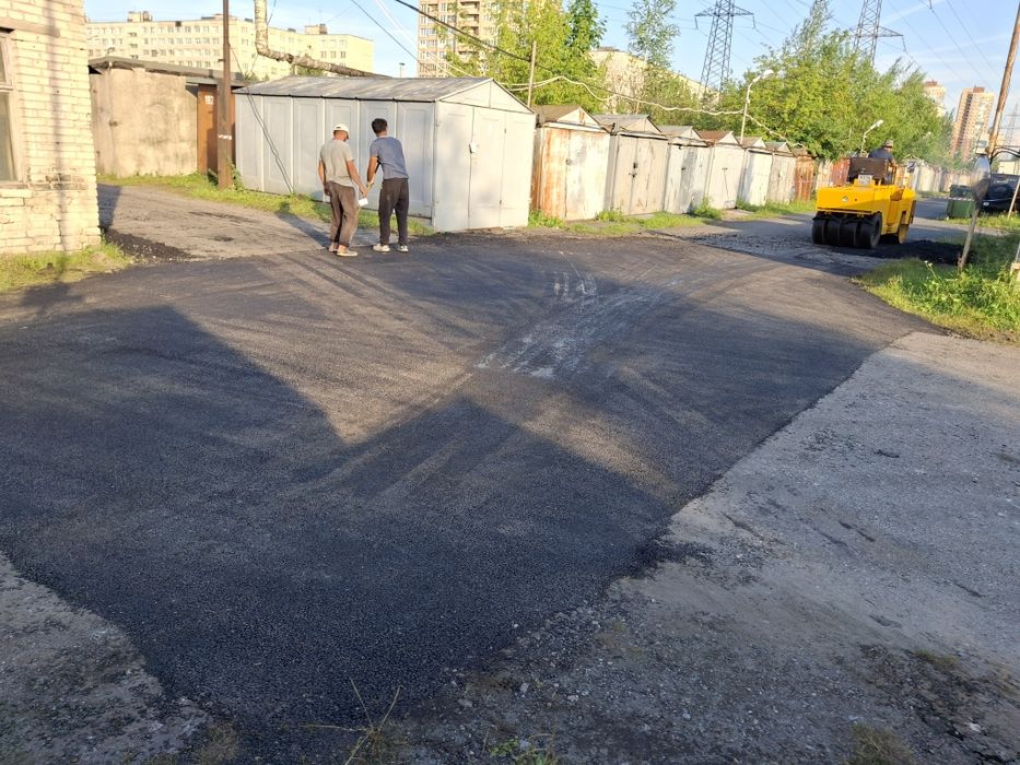 Асфальтирование, укладка асфальта