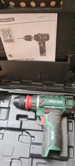 Акумулаторен винтоверт Parkside 12 V