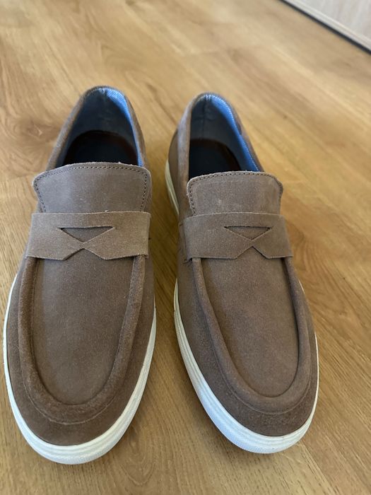 Мъжки мокасини- Gai Mattiolo- Italia,велур