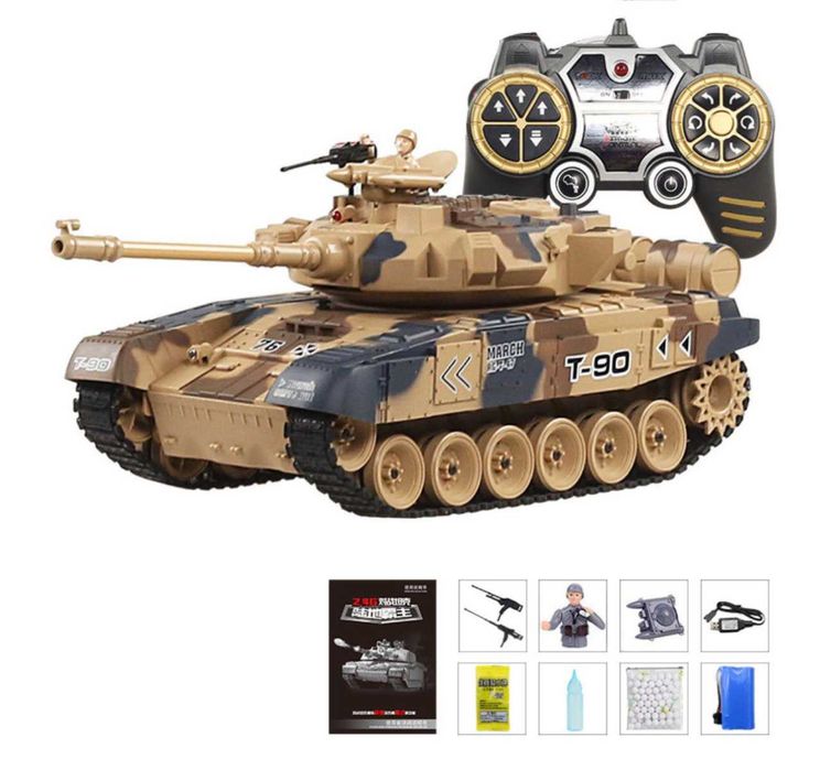 TIGER. T90.  Радиоуправляемые танк. 2 шт колди.