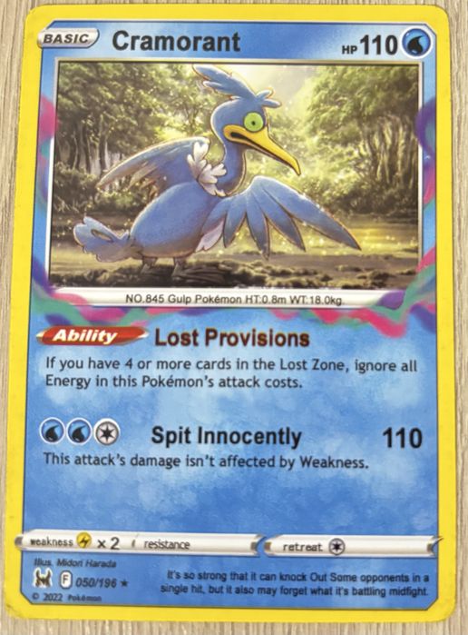 Набор карт Pokémon водного типа.