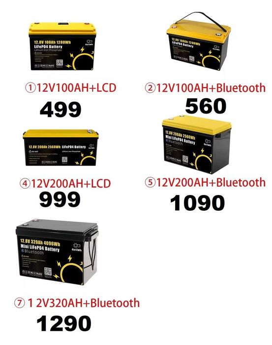 Батерия LIFEPO4 12V 100AH+ LCD 200Ah 320Ah
