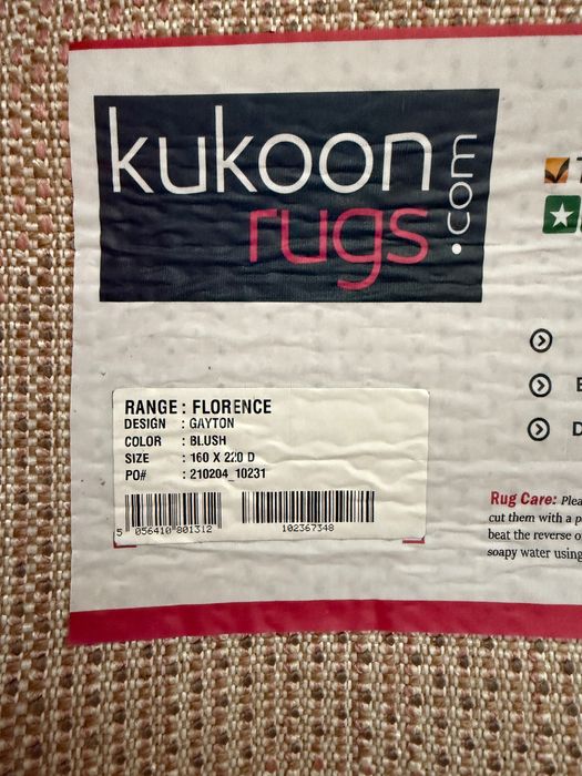 Килим - Gayton Blush Pink 160 x 220