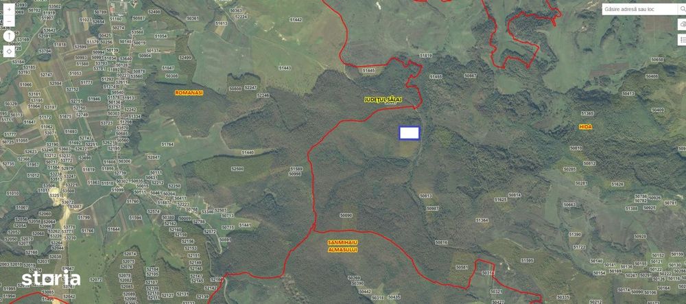 Padure de foioase 35.550MP, acces din loc. Romanasi 5km, jud. Salaj